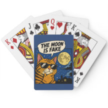 The Moon is Fake - Conspiracy Cat