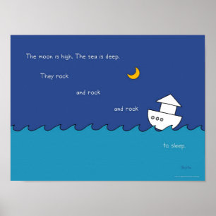 THE MOON IS HIGH poster by Sandra Boynton