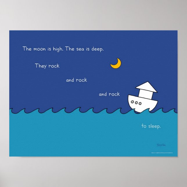 THE MOON IS HIGH poster by Sandra Boynton (Front)