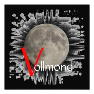 The moon, la lune, la luna, the moon poster