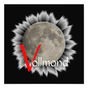 The moon, la lune, la luna, the moon poster