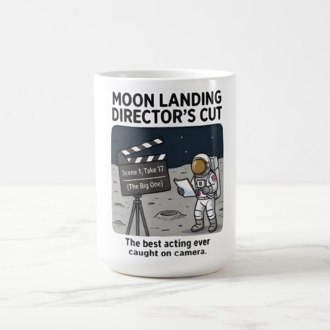 The "Moon Landing: Director’s Cut" Coffee Mug (Center)