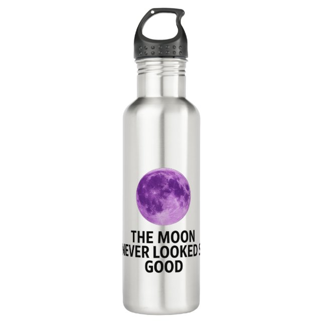The Moon Never Looked So Good T-Shirt 710 Ml Water Bottle (Front)
