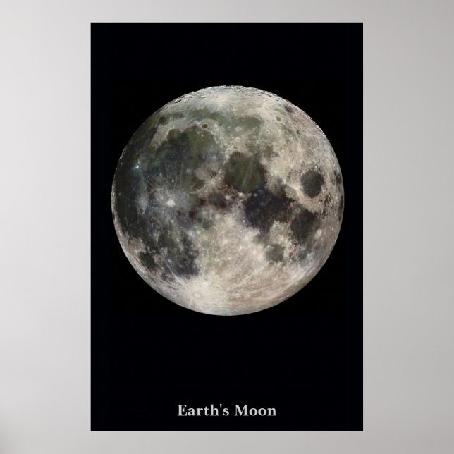 The Moon on a Field of Black Poster (Front)