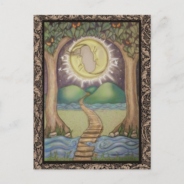The Moon Tarot Card (Front)