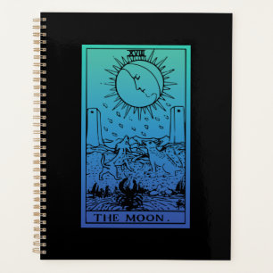 The Moon Tarot Card Gradient Planner