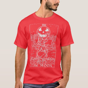 The Moon Tarot Card Halloween Werewolf Gothic Horr T-Shirt