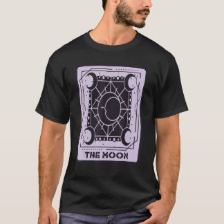 The Moon Tarot Card Mystical Cards Occult Magic T-Shirt
