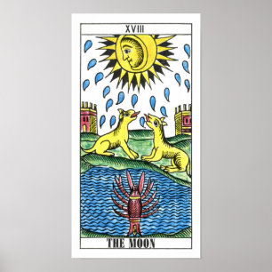 The Moon Tarot Card Poster