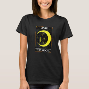 The Moon Tarot Card With Cat T-Shirt
