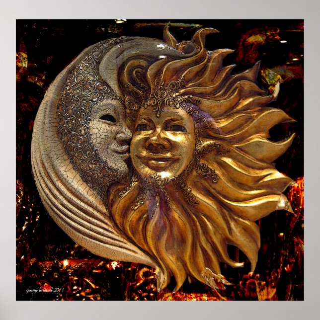 The Moon, The Sun, The Kiss Poster (Front)