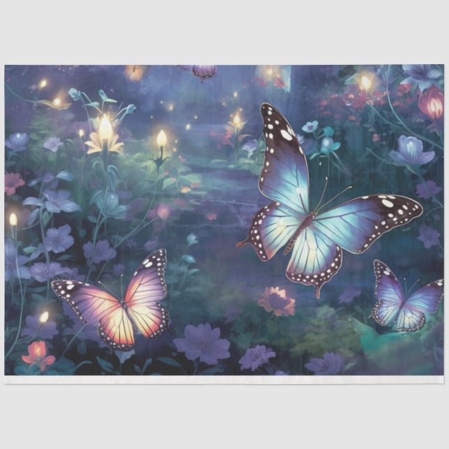The Moonlight Butterfly Series Design 1 Tissue Paper (Front)
