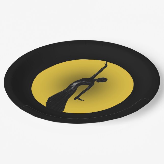 The Moonlight Reminds Me 1 Paper Plate (Angled)