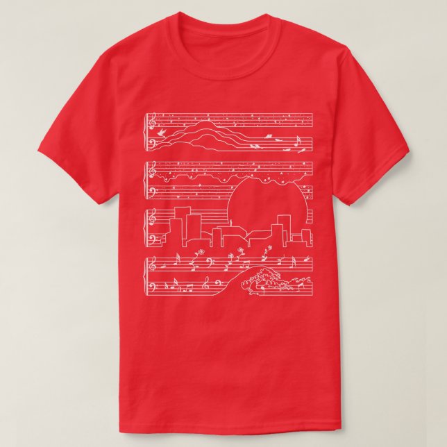 The Moonlight Sonata T-Shirt (Design Front)