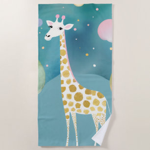 The Moonlit Long-Neck Beach Towel