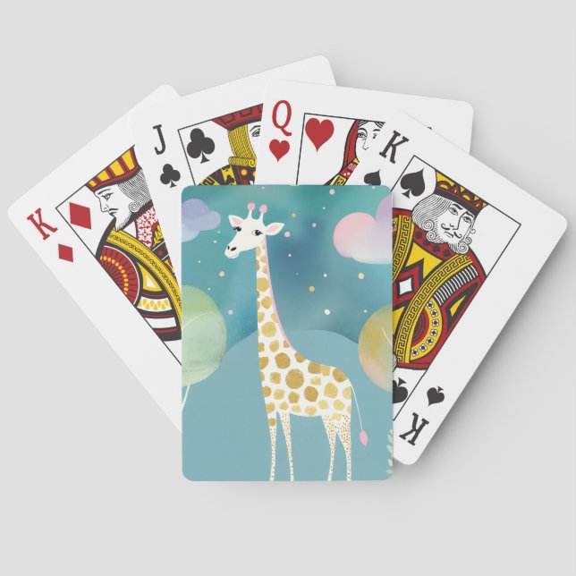 The Moonlit Long-Neck Playing Cards (Back)