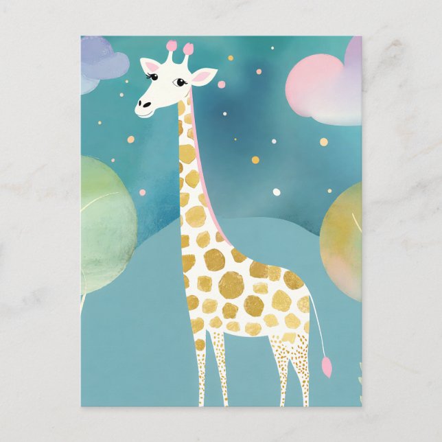 The Moonlit Long-Neck Postcard (Front)