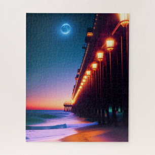 The Moonlit Pier  Jigsaw Puzzle