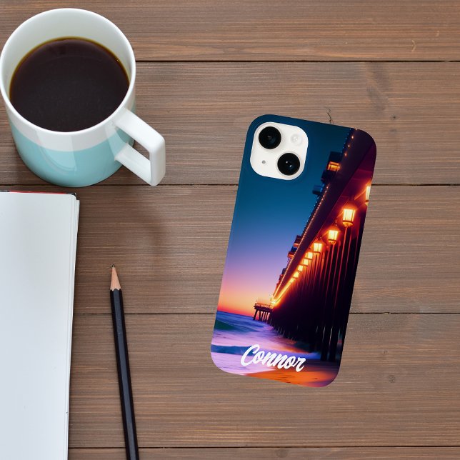 The Moonlit Pier Personalised Case-Mate iPhone Case (Creator Uploaded)