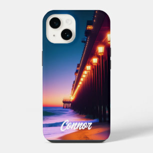 The Moonlit Pier Personalised iPhone 14 Case