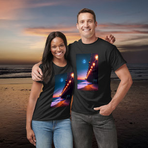 The Moonlit Pier  T-Shirt