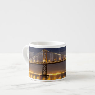 The moonrise tonight over the Bay Bridge Espresso Cup