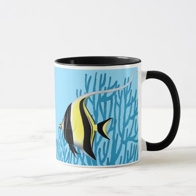 The Moorish Idol Reef Fish Mug (Right)