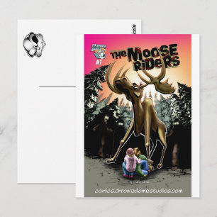 The Moose Riders #1 Postcard