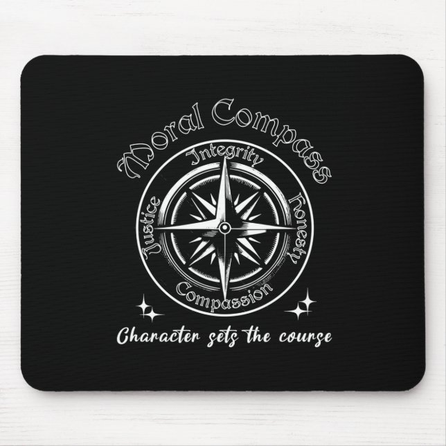 The Moral Comp  Mouse Pad (Front)