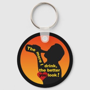 The More I Drink keychain
