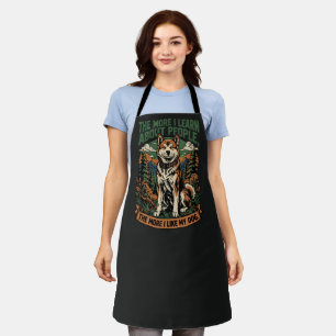 The more I like my dog Apron