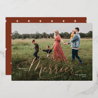 The More, The Merrier 5" x 7" Foil Holiday Card