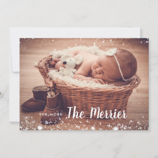 The More The Merrier | Birth Announcement Photo