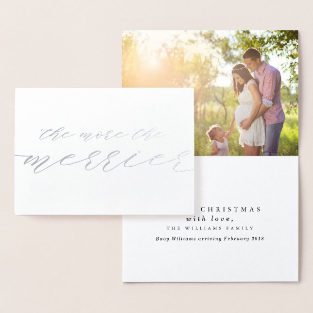The More the Merrier Christmas Foil Card (Display)