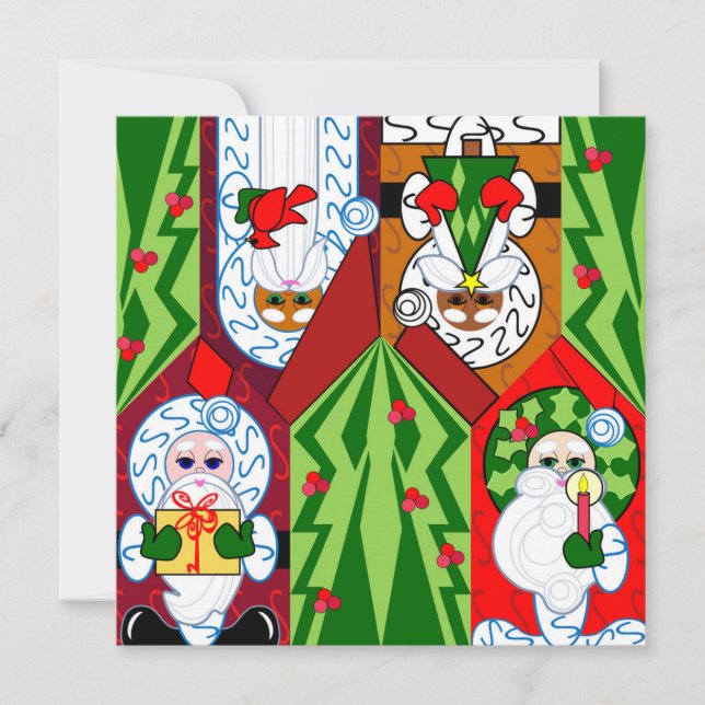 The More the Merrier Christmas Greeting Card (Front)