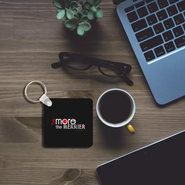 The more the merrier engouragement saying key ring (Creator Uploaded)