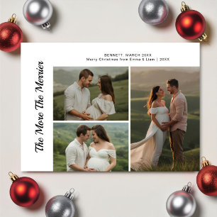 The More The Merrier Funny Couple Christmas Greeti Holiday Card