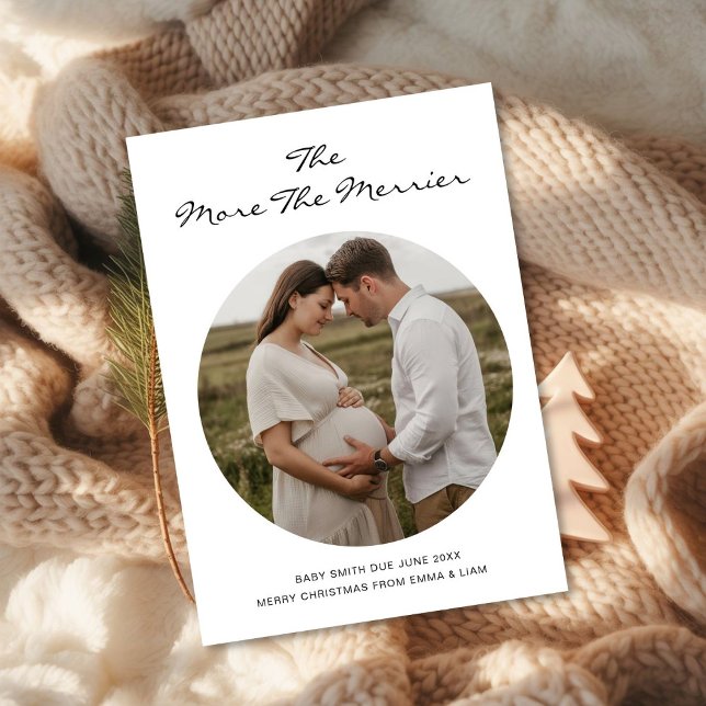 The More the Merrier Pregnancy Christmas Card (Creator Uploaded)