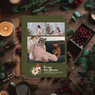 The More The Merrier Pregnancy  Holiday Card