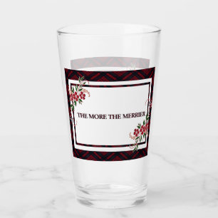 The More The Merrier Red Plaid Glass