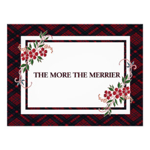 The More The Merrier Red Plaid Photo Print