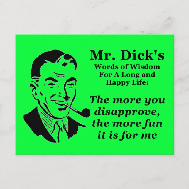 The More You Disapprove Postcard (Front)