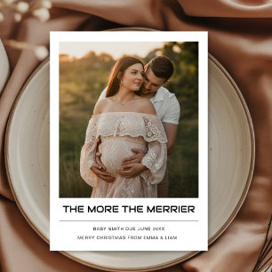 The MoreThe Merrier Announcement christmas card