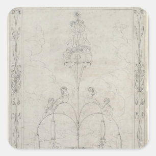 The Morning, 1803 Square Sticker
