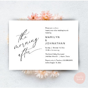 The Morning After, Happily Ever After Brunch Invitation