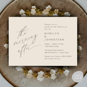 The Morning After, Happily Ever After Brunch Invitation