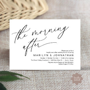 The Morning After, Happily Ever After Brunch Invitation