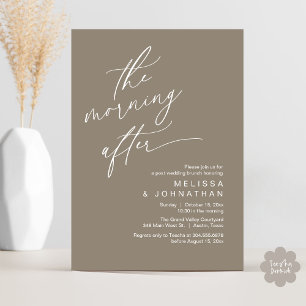 The Morning After, Happily Ever After Brunch Invitation
