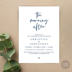 The Morning After, Modern Post Wedding Brunch Invitation