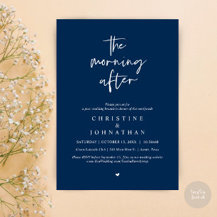 The Morning After, Modern Post Wedding Brunch Invitation